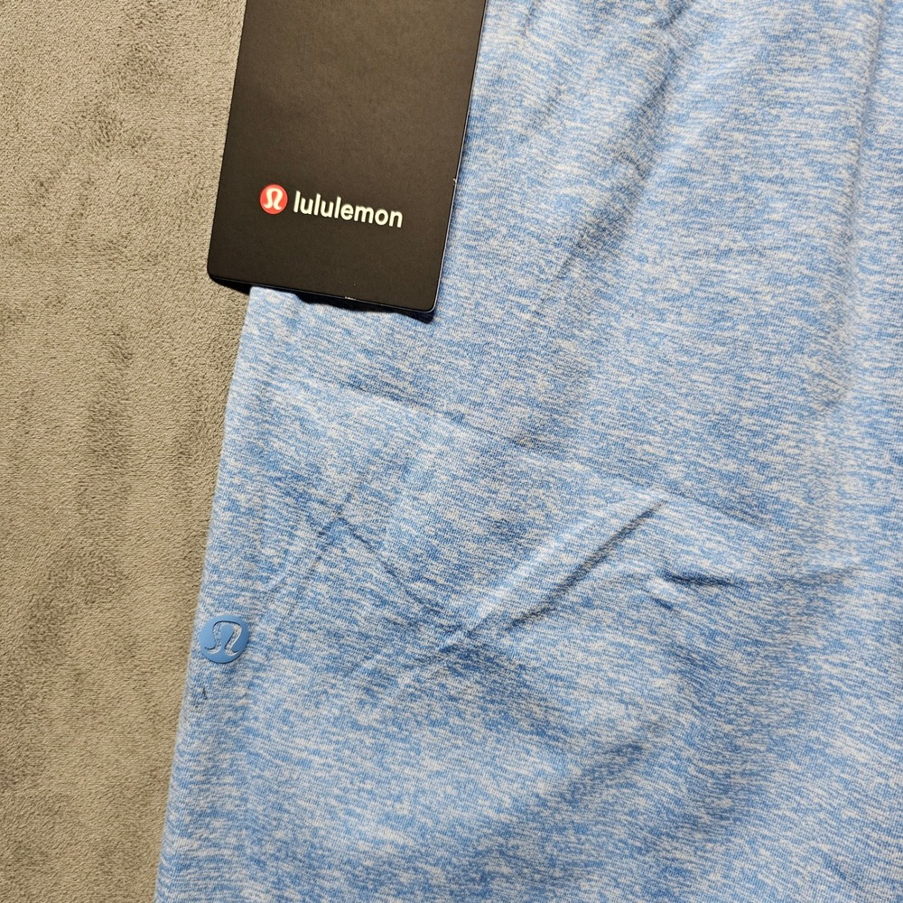 Lululemon Mens Soft Jersey Short 5" Poolside Heathered Blue LM7BCVS Size L NEW - Picture 9 of 9